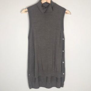 THE LIMITED Taupe/gray sleeveless tunic top